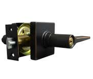 LSDA Grade 3 Entry Lever Square Rose Aged Bronze Weiser 50NE11P W4-WAY