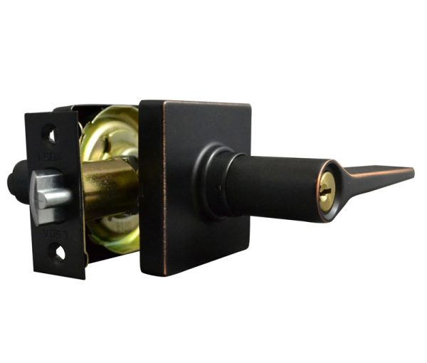 181670.jpg LSDA GRADE 3 ENTRY LEVER SQUARE ROSE AGED BRONZE WEISER - 50NE11P W4-WAY