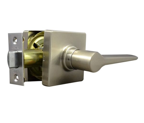 181671.jpg LSDA GRADE 3 PASSAGE LEVER SQUARE ROSE SATIN NICKEL - 51NE15 4-WAY