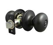 LSDA Grade 3 Passage Knob Plymouth Matte Black 01P19