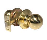 LSDA Grade 2 Passage Knob Ball 2-3/8" Bright Brass 110B3 2-3/8 074SL