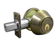 LSDA Grade 3 Single Cylinder Deadbolt Kwikset 4-WAY Removable Cylinder Antique Brass 20R5K 4-WAY KA4