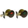 LSDA GRADE 2 DEADBOLT ONE-SIDED WITH INDICATOR 182307 - 269 10BE