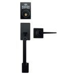 LSDA GRADE 3 HANDLESET WITH ELECTRONIC DEADBOLT SQUARE ROSE KWIKSET 182661 - 40EPA19NE K