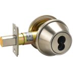 LSDA GRADE 2 SINGLE CYLINDER DEADBOLT SATIN STAINLESS SCHLAGE LFIC UL ADJUSTABLE BOLT 183171 - 260LFIC SC32D ADJ