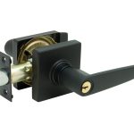 LSDA GRADE 3 ENTRY LEVER SQUARE ROSE SCHLAGE C MATTE BLACK 184379 - 50GT19S4WAY