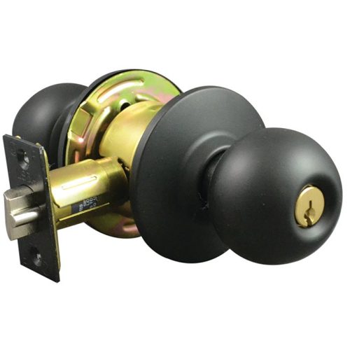 LSDA GRADE 2 STOREROOM KNOB BALL BLACK SC4 184415 - 140B19S2-3/4UL