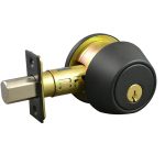 LSDA GRADE 2 SINGLE CYLINDER DEADBOLT MATTE BLACK SCHLAGE C UL ADJUSTABLE BOLT 184417 - 260 19S ADJ UL