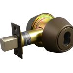 LSDA GRADE 1 DOUBLE CYLINDER DEADBOLT SFIC DARK BRONZE 184503 - 2650SFIC10BE2-3/4UL