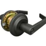 184698-1 LSDA Grade 2 Privacy Lever Black Less Latch L120 19LL