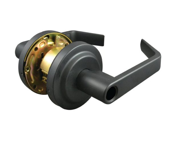 184700.jpg LSDA GRADE 2 STOREROOM LEVER BLACK LESS LATCH LESS CYLINDER 184700 - L140 19LLLC