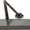 200402_L.png Medium Duty Door Closer, Cast Aluminum, Surface Mount, Tri-Pack Arm for Regular Pull Side, Top Jamb, or Parallel Arm Mount, Full Plastic Cover, ADA Adjustable Size 1-6, Grade 1, Universal Screw Pack, 695/DKBRZ Dark Bronze Powder Coat