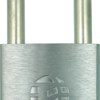 Brass Chrome Plated Padlock, Non-Key Retained, Small Format IC (SFIC) Prep, Less Core, Stainless Steel Shackle 5/16in x 2in H