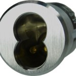 SFIC 1-1-4in 7-Pin Mortise Cylinder Housing, Less Core, C4 Standard Cam, 626/US26D Satin Chrome
