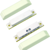 Mini Surface Screw Mount Magnetic Contact Switch Set with Cover, Up to 1in Gap, Closed Loop (N/O), White