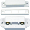 2-1/2in Long Commercial Surface Mount Magnetic Contact Switch Set, Standard Gap 1in and 5/8in on Steel, Side Terminals and Cover, Closed Loop (N/O), White