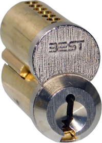 Peaks 7-Pin Uncombinated Core (SFIC), B1 Keyway, 626/US26D Satin Chrome