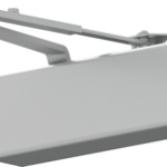 Heavy Duty Surface Door Closer, Regular Arm with Parallel Arm Bracket, Full Plastic Cover, Cast Aluminum, Adjustable Sizes 1-6, Double Heat-Treated Pinion, Through Bolt, Wood and Machine Screws, ADA, UL, Grade 1, 689/SP28 Painted Aluminum