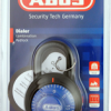 Blue 3-Dial Combination Padlock 2in Wide, Shackle - 1/4in Diameter and 13/16in Vertical Clearance, Carded