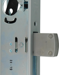 1-1/2in Backset Deadbolt, 1-1/4in x 8in Faceplate ANSI Prep, Fits Hollow Metal or Wood Doors, 628/US28 Aluminum Clear Anodized