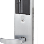 Basis G Exit Device Trim, Magnetic Stripe, Curved Lever, 626/US26D Satin Chrome