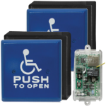 Aluminum w/ Blue Paint Finish . White Graphics. Battery Needed for Wireless. Receiver Required. 900 MHz