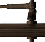 Surface Door Closer, Less Cover, Regular/Parallel Arm (Tri-Pack), Adjustable Spring Size 1 - 4, Grade 1, 690/DKBZ Painted Dark Bronze