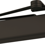 Heavy Duty Surface Door Closer, Dead Stop Non-Hold Open Arm, Full Plastic Cover, Adjustable Spring Size 1-6, Grade 1, 690/DKBZ Painted Dark Bronze