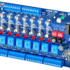 Access Power Controller Board Only, Output 12/24VAC/DC, (8) 2.5Amp Fused Relay Outputs, FAI Fire Alarm Interface, LED Visual Indicators