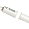 3/8in Diameter Recessed (Flush Mount) Magnetic Contact Switch Set, 1/2in Gap, Press in to Fit, Closed Loop (N/O), 12in Leads, White