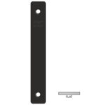 Blank Faceplate, Flat 1in x 6-7/8in, for Aluminum Storefront Doors, 695/SP313 Anodized Dark Bronze