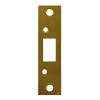 Security Strike for Deadbolts, 4-7/8in L x 1-3/8in W, 605/US3 Bright Brass Plated