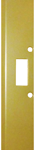 Single Hole 1-3/8in Door, 18in x 1-3/8in W, 605/US3 Bright Brass Plated