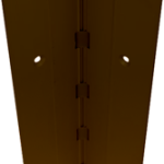 Full Mortise Concealed Geared Continuous Hinge, 1/8in Door Inset, Heavy Duty, 83in, Up to 450lbs, 313/D Dark Bronze Anodized