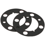 207055_L.png 1-3/8in Door, 2 Door Spacers for Levers, 1/8in Thick, 3-1/2in Diameter, 613/US10B Dark Bronze