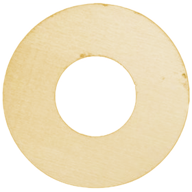 Scar Plate for Deadbolt, 1-1/2in Hole, Outside Diameter. 3.5in, 605/US3 Polished Brass