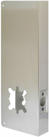 207152_L.png Door Wrap 2-3/4in Backset, 1-3/4in Door, 5in W x 14in, 2-1/8in Hole, Indent Latch Prep, 630/US32D Stainless Steel
