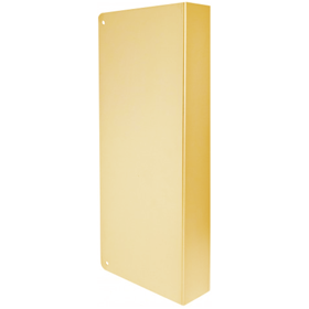 Blank Door Wrap 1-3/4in Door, 5in W x 12in H, 605/US3 Polished Brass