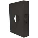 Door Wrap 3-3/4in Backset, 1-3/4in Door, 5-1/2in W x 9in H, 2-1/8in Hole, Indent Latch Prep, 613/US10B Oil Rubbed Bronze