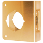 Door Wrap 2-3/4in Backset, 1-3/4in Door, 4-1/4in W x 4-1/2in H, 2-1/8in Hole, Indent Latch Prep, 612/US10 Bronze