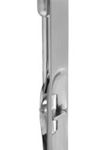 Manual Flush Bolt Wood Door, Face 6in L x 3/4in W Square Corners, 626/US26D Satin Chrome