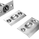 Ball Latch 2-1/8in L x 1in W, Adjustable Height, Packed with Narrow and Wide Strikes, 626/US26D Satin Chrome