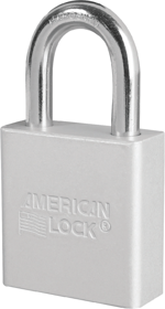 Padlock 1-1/8in Shackle Aluminum Clear