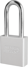 Padlock 2in Shackle Aluminum Clear