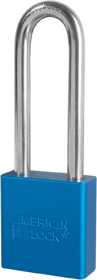 Padlock 3in Shackle Aluminum Blue