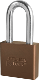 Padlock 2in Shackle Aluminum Brown