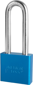 Padlock 3in Shackle Aluminum Body Blue