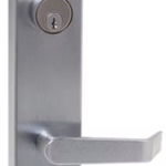 Electrified Exit Trim, 24VDC/VAC EU Solenoid (Field Changeable to EL), Von 98/99 Series Rim/Concealed Vertical Rod/Surface Vertical Rod, Schlage C Keyway, Bent Lever, (Includes BR5 A/C Bridge Rectifier with 5ft Leads), Handing Field Reversible, 626/US26D Satin Chrome