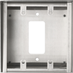 Stainless Steel Surface Mounting Box for 2-Gang, with Conduit Knock-Outs