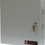 Enclosure in Door, Gray 13.5 H x 13 W x 3.25 D, Cam Lock, Fits Two (2) 12VDC/7AH Batteries